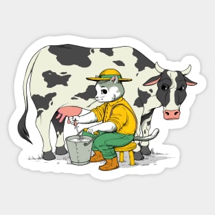 Cat Farmer Sticker